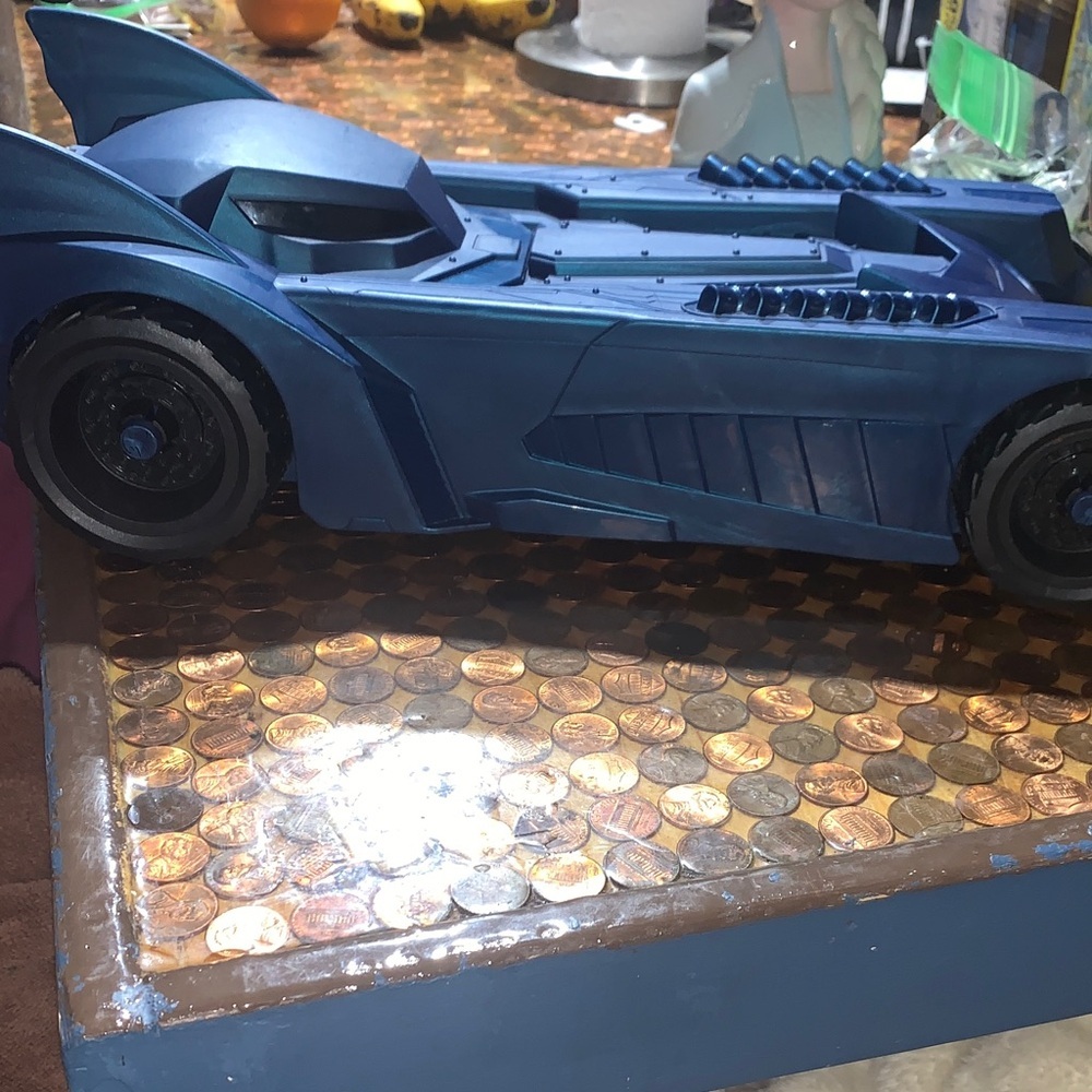 Sleek Blue Batman car Car
